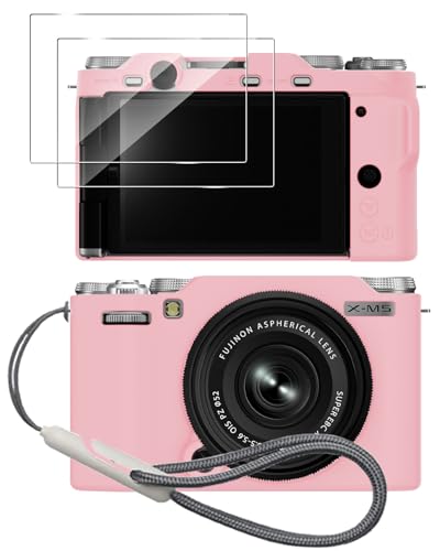 Funda de silicona para Fujifilm X-M5 con protector miniatura 1