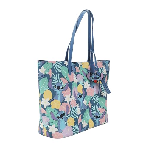 Bioworld Disney's Stitch Floral Character Tote Bag2