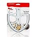 AIZARA Flex Edge Beater for KitchenAid Mixer Bowl-Lift Stand Mixer Attachment for 6 Quart Bowls, Plastic Flat Beater Paddle with Silicone Edges, Bowl Scraper Blade Accessory