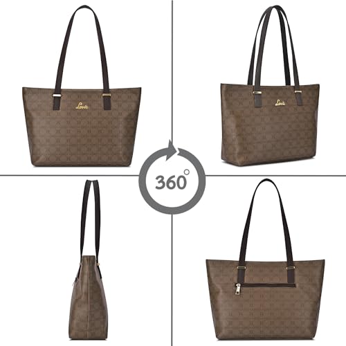 Image of Lavie Women's Mabel Solid Tote Handbag for Women | Tote Bag For Work | Ladies purse | Stylish Shoulder Bag | Gift For Ladies