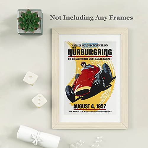 Zensh Formula Racing Poster Vintage F1 Car Racing Pictures Prints On Canvas 8X10 Inches Unframed Wall Decoration #TOP1