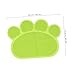 Kisangel Non- Paw-Shaped Cat Litter and Feeding Mat Leakproof Easy to Antislip Base for Food and Water Green for Cats of All