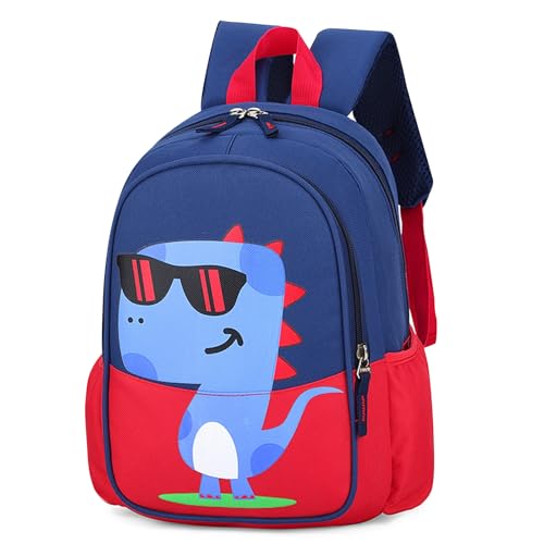 Wffeila Mochila infantil para Niños, Mochila Infantil, Bolsa de Escuela Primaria de Jardín de infantes Ajustable duradera, para Niños y Niñas de 1 a 5 Años (Rojo)