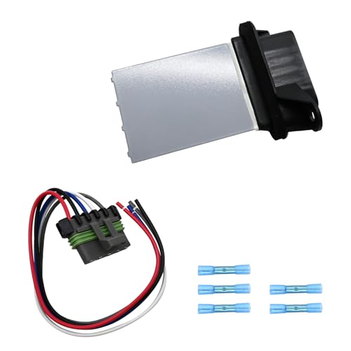 Dxuekeo HVAC Blower Motor Resistor with Wire Harness Compatible with Chevrolet Sonic Spark Trax 2012 2013 2014 2015 2016 2017 2018 2019 2020 2021 2022 Relpace 95018066 JA1973