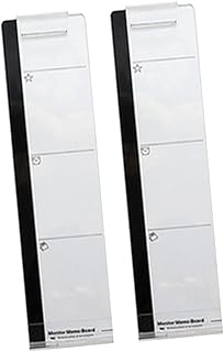 VILLCASE 2 Peças Monitor Clipe Lateral Monitor Placa De Memorando Placa De Mensagem Transparente Placas De Memorando De Computador Monitor Placa Pegajosa Mensagem De Telefone Placa De