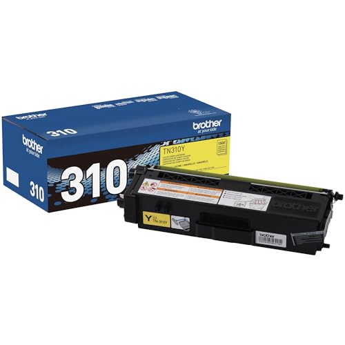 Brother TN 310Y Yellow Toner Cartridge – 1500 Pages Toner & Laser Cartridge (Yellow)