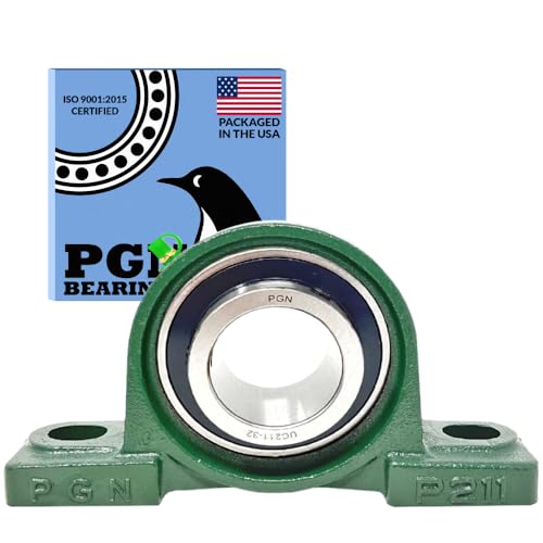 PGN UCP211-32 (1 Pack) Pillow Block Bearing - 2" Bore Self-Aligning