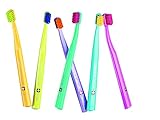 Smart Kinder & Erwachsene mit kleine Münder, Zahnbürste, Ultra Weich, 6 hochwertige Pinsel, bessere Zahnreinigung, weicheres Gefühl Curaprox 7600 Ultra Soft Smart.