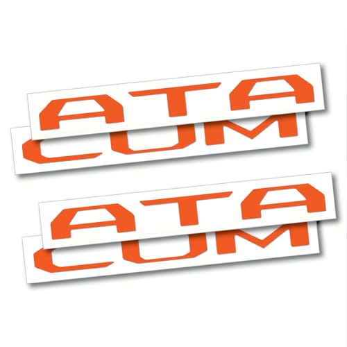 (2 Sets) Prime Series UV Weatherproof Vinyl Decals for Glove Box Dashboard Letter Inserts Compatible fits Tacoma 2024-2026 (Gloss Orange)
