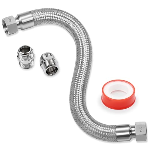 Jumper Hose &ndash; Corrugated Stainless Core, Braided Cover, 87
