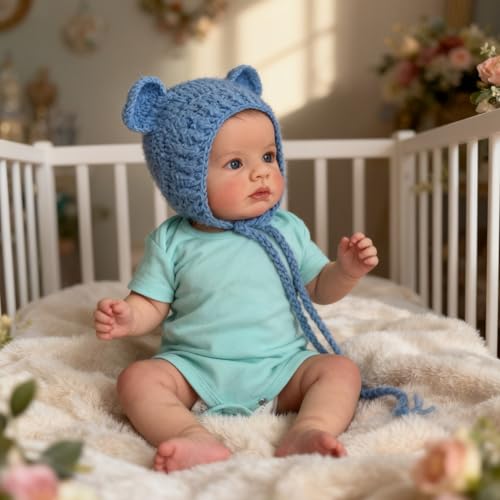 Muñeco Reborn Bebé de 20 Pulgadas con Ojos Abiertos miniatura 7