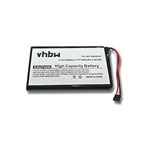 vhbw Accu compatibel met Garmin Nüvi 150T, 2545, 2545LM GPS navigatie navigatie (930mAh, 3,7V, Li-Ion)