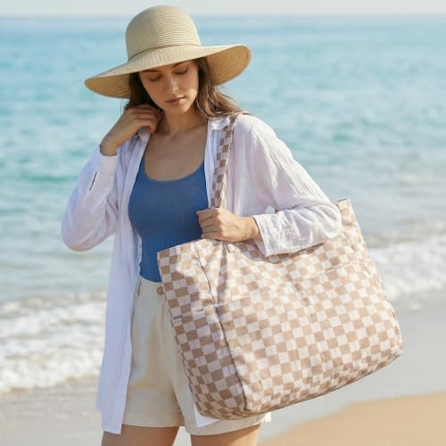 G4Free Large Beach Bag Waterproof Sandproof, Zipper Pool Tote for Women by G4Free - Used condition - Image 3