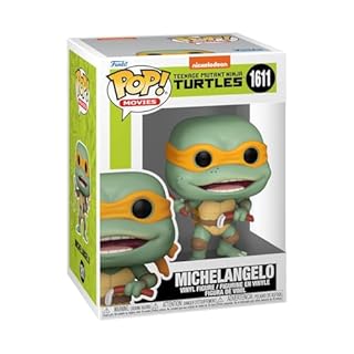 Funko Pop! Movies: Teenage Mutant Ninja Turtles (TMNT) - Michelangelo Sausage Link Nunchucks - TMNT 1990 - Vinyl-Sammelfigur - Geschenkidee - Offizielle Handelswaren - Movies Fans