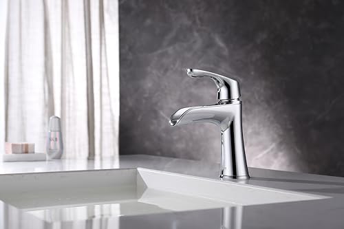 Robinet de salle de bain à un trou unique pour vasque de suite parentale - 4
