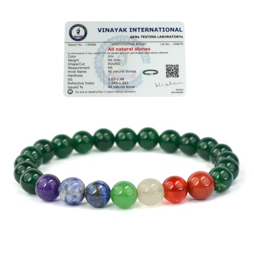 Image of Reiki Crystal Products Certified Natural Crystal Stone 8 mm Round Beads Bracelet for Men and Women | Reiki Charged Gemstone Bracelets | Multiple Stone Variants Available