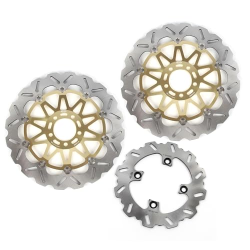 Rotors de frein Kawasaki Ninja ZX12R avant-arrière pour remplacer des disques usés or