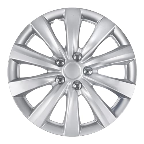 Image of BDK Hubcaps Wheel Covers for (2011-2013) Toyota Camry 16 Inch Hubcaps Set of 4, Snap-on Direct OEM Replacement for Toyota Corolla Hubcaps 16 Inch Wheel Covers Impact-Resistant High Durability