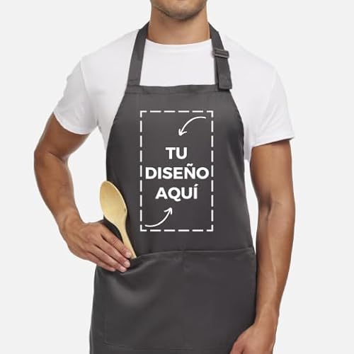 Variante de latostadora delantal personalizado con bolsillo Unisex 90×75