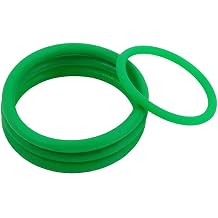 Green Polyurethane Round Belt, 5mm Diameter 600mm Circumference O-Ring Drive Bands for Small Machinery and 3D Printers - Pack of 5