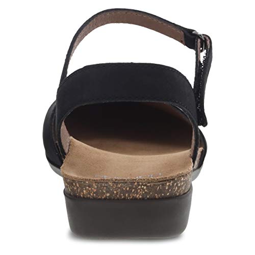 Dansko Rowan Sandal For Women – Memory Foam And Cork Footbed For Comfort And Arch Support – Lightweight Rubber Outsole For Long-Lasting Wear – Versatile Casual To Dressy Footwear Black 7.5-8 M Us #TOP5