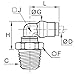 Legris 0109 12 21 Brass Compression Tube Fitting, 90 Degree Elbow, 12 mm Tube OD x 1/2" BSPT Male