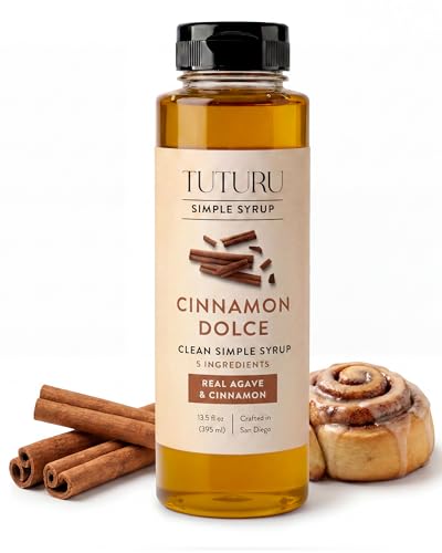 Cinnamon Dolce Simple Syrup for Coffee, Cocktails, Tea, Matcha -