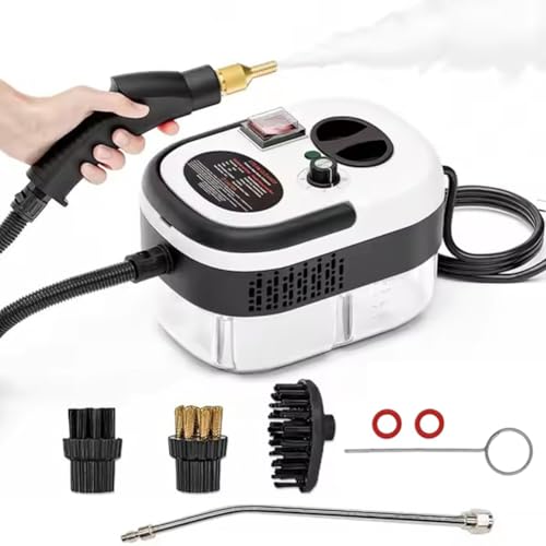 Handheld Steam Cleaner 2500W, 1200ml High-Pressure Multisurface Steamer (Wallpaper Remover)