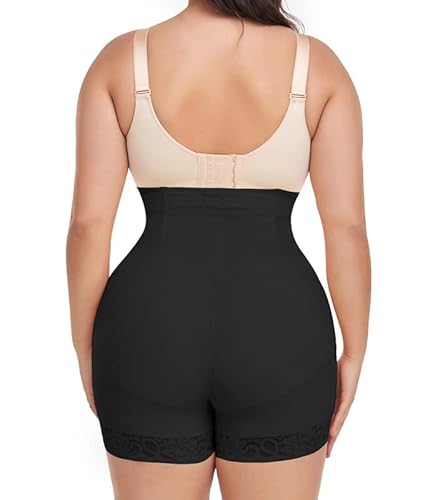 Shaperin Tummy Control Shapewear For Women Faja Shorts High Waist Body Shaper Butt Lifter Panties Shorts Thigh Slimmer (Small,Black) #TOP1