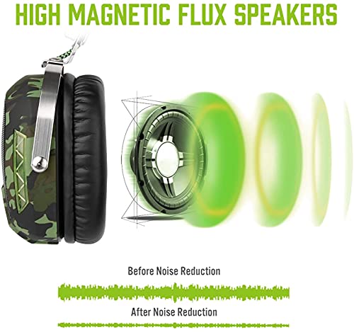 Sades Sa926T Camo Xbox One Headset Surround Sound Over-Ear Headphones, Gaming Headsets For Xbox One/Pc/Mac / Ps4 / Phone/Laptop-Camouflage #TOP4