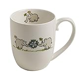 Otto by Ritzenhoff AG OW-0010 Kaffeebecher, Kaffeetasse, Motiv 1, Ottifanten, Otto Waalkes, Porzellan, 300 ml, Weiß