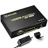 AstroAI HDMI 分配器 セレクター スプリッター 1入力４出力 PSE認証 アダプター同時出力 Nintendo Switch 動作確認済 HDCP Ver 1.4 結束バンド付き PS4/Nintendo Switch/Xbox/HDTV/DVDプレーヤーなど対応