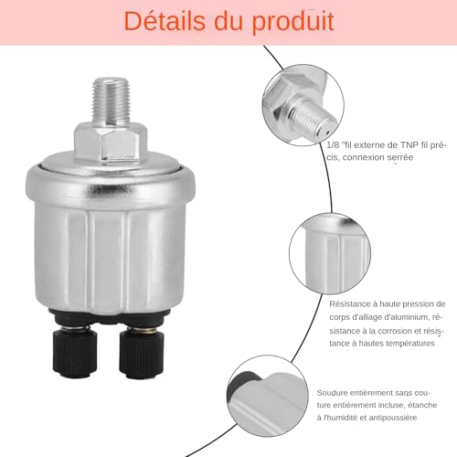 Öldruckschaltern Öldruckgeber 10 Bar Öldrucksensor Öldruck Öldrucksensor Universeller Öldrucksensor 0 Bis 10 Bar 1/8Npt für Dieselgenerator