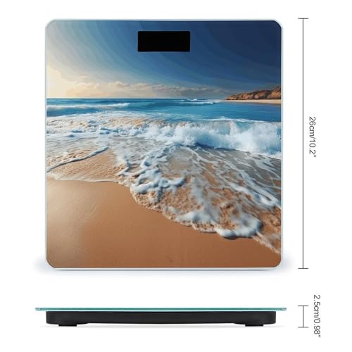 Báscula Digital de Baño FekiLoot con Vidrio Templado miniatura 2