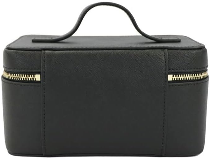 Ladies Split Leather Travel Toiletry Case Bag Portable Hanging Makeup Organizer Box Kit Cosmetic for Women image 5