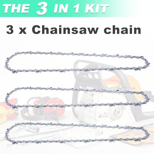 Chaîne de tronçonneuse 3/8 LP 1.3 mm 52 maillons pour guide 35 cm Einhell et Dolmar - 6