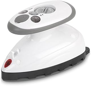 Small Mini Iron - Dual Voltage Compact Design, Great for Travel - Non-Stick