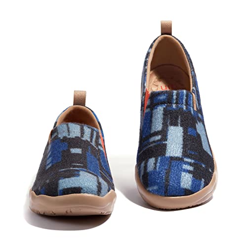 UIN Men's Art Travel Walking Shoes Slip On Casual Lightweight Wide Toe Chunky Fashion Sneaker Toledo Ⅱ2