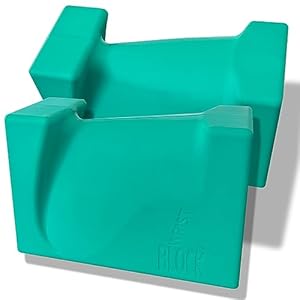 WRIST BLOCK™ The Ultimate Evolution in Premium Quality Yoga Blocks (Set of 2, Teal) – Designed to Eliminate Wrist Pain During Yoga, Pilates, Pushups and Other Exercises – Wrist Support – Meditation – Balance Assistance – Latex-Free Polyurethane Foam