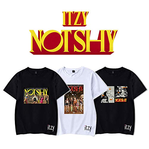 ITZY T-Shirt New Album Not Shy Tshirt Lia YeJi RyuJin Yuna Tee Shirt for Girls2