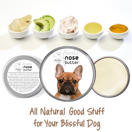 Image of The Blissful Dog French Bulldog Black Masked Fawn Unscented Nose Butter - Dog Nose Butter, 2 Ounce