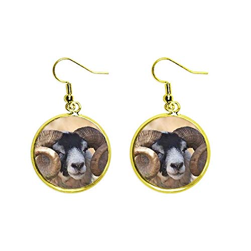 Regalo de pendientes de animales salvajes dorados para mujer