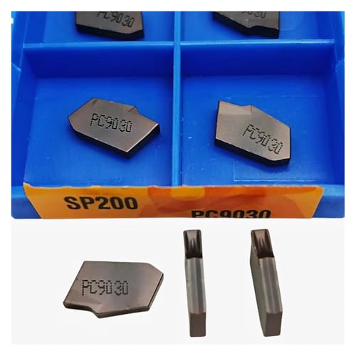 Plaquette SP200 PC9030 contre le bris d'outil pour tronçonner l'acier sans surchauffe