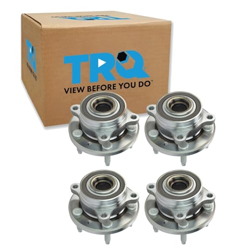 Image of TRQ Front and Rear Wheel Bearing and Hub Assembly Set 4 Piece