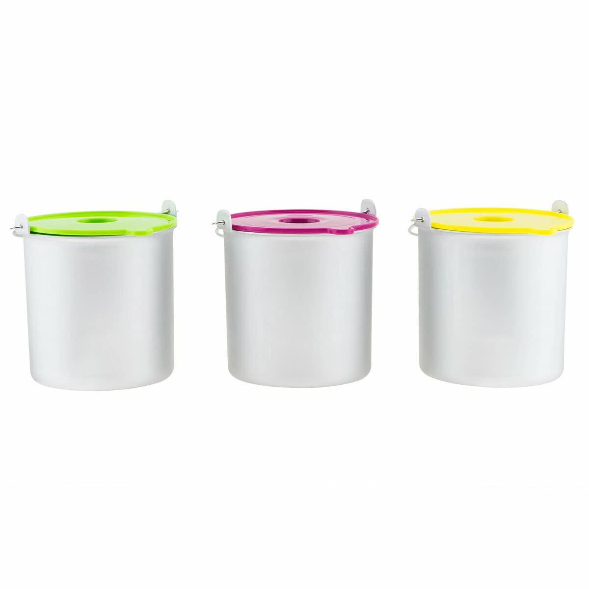 H.Koenig BO318 Set Ciotole per Gelateria HF180, 1L, 3 Pezzi, Acciaio inox
