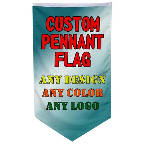 2but Custom Garden Flag Customizable Medieval Games Style Personalized Swallowtail Pennant Flags Decor Add Your Own Picture/Text House Lawn Banner (II, 20x30in)