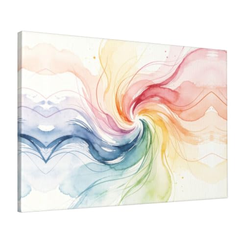 Toile murale moderne Color Lines Flow pour sublimer votre salon 40x61 cm