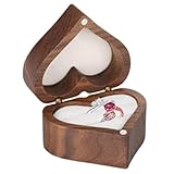 de anillos para propuesta de matrimonio, de joyas en forma de corazón para guardar joyas y anillos, estuche en forma de corazón, para mujeres y novias para Navidad, San Valentín