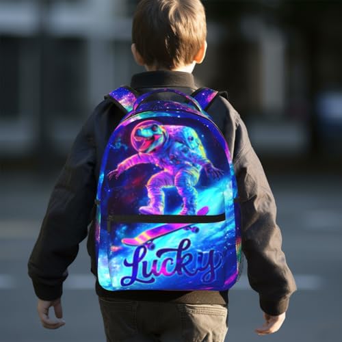 Cute Cool Space Astronaut Dinosaur School Backpack Shcool Bag Bookbag Water Resistant Lightweight For Kids Teens Boys Girls Children Rucksack Books Bag For Work Travel 16 Inch3