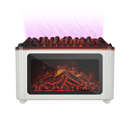 Difusor de aroma de chimenea para el hogar, humidificador ultrasónico silencioso de 160 ml con 7 colores de llama, difusor de aceite de llama, para dormitorio, baño, coche, spa, yoga, meditación